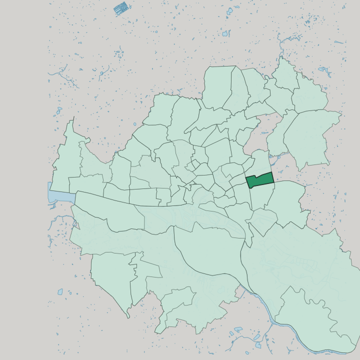 Map showing Marienthal — In Hamburg
