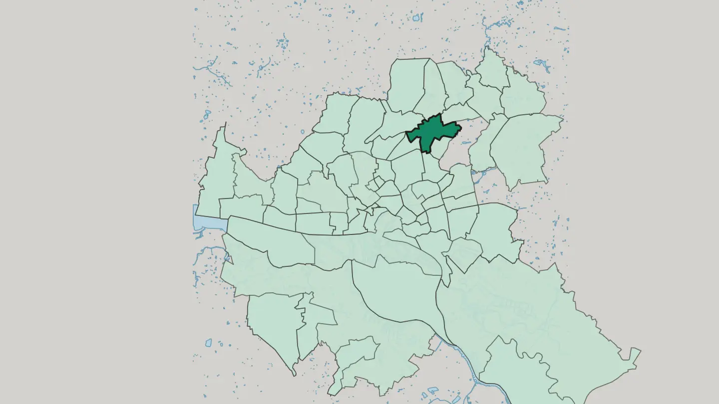 Map of Ohlsdorf in Hamburg