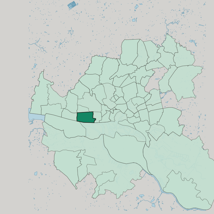 Map showing Othmarschen — In Hamburg