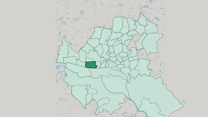 Map of Othmarschen in Hamburg