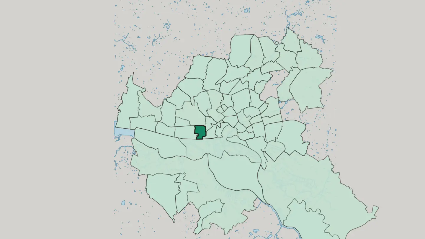Map of Ottensen in Hamburg