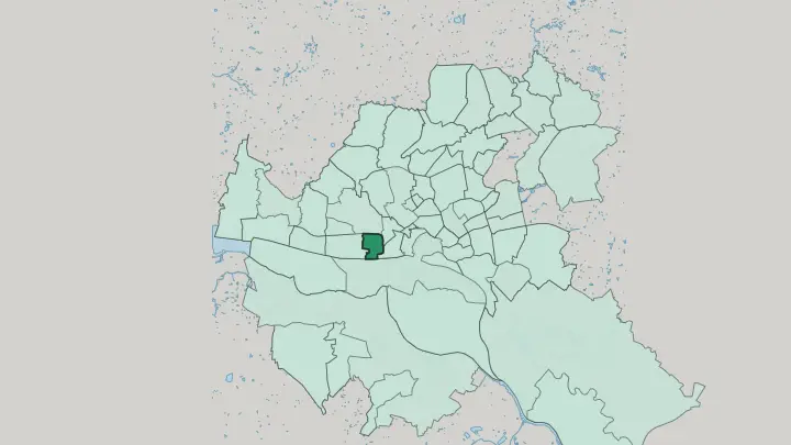 Map of Ottensen in Hamburg