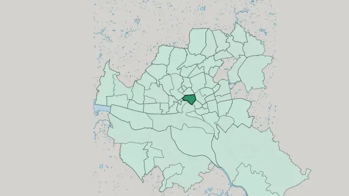 Map of Rotherbaum in Hamburg