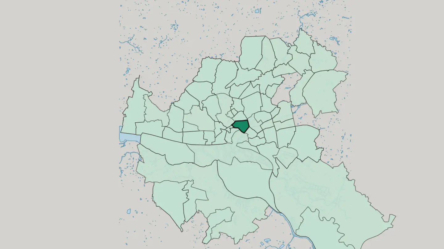 Map of Rotherbaum in Hamburg