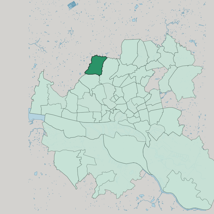 Map showing Schnelsen — In Hamburg