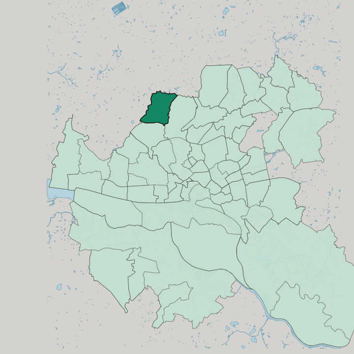 Map showing Schnelsen — In Hamburg