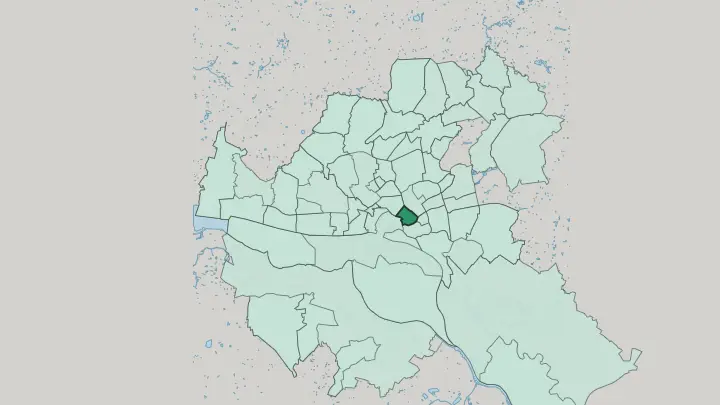 Map of St. Georg in Hamburg