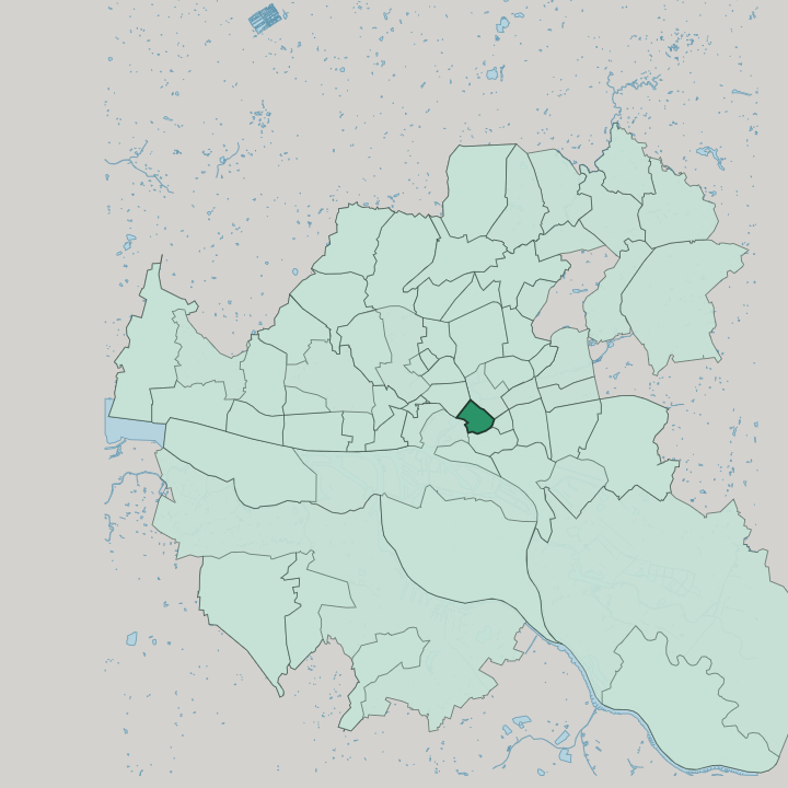 Map showing St. Georg — In Hamburg