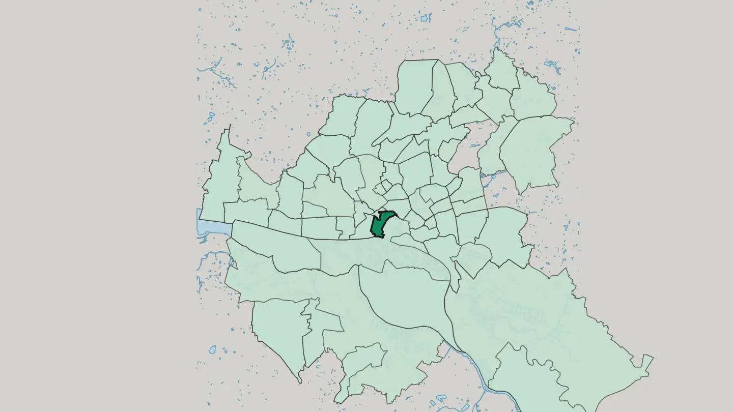 Map of St. Pauli in Hamburg