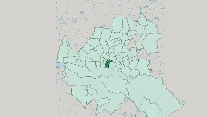 Map of St. Pauli in Hamburg