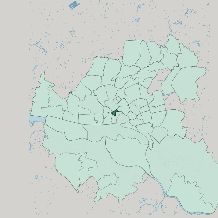 Map showing Sternschanze — In Hamburg