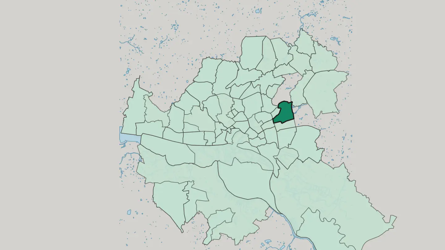 Map of Wandsbek in Hamburg