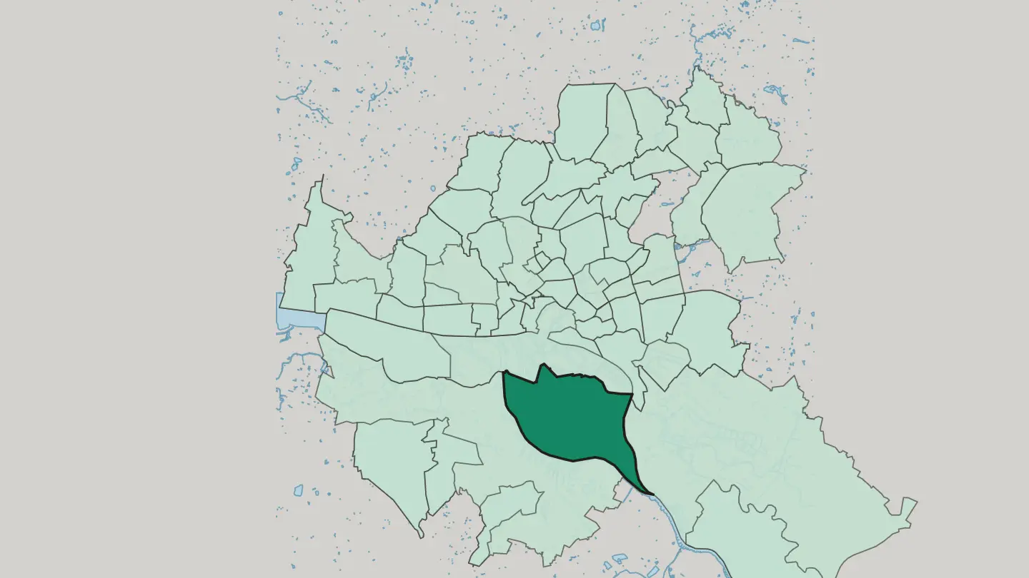 Map of Wilhelmsburg in Hamburg