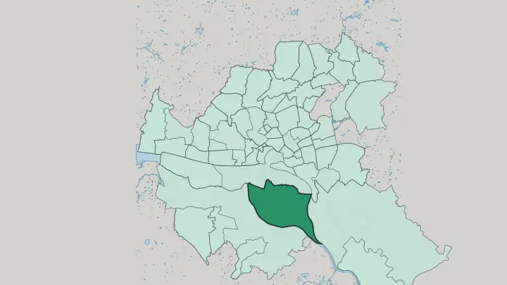 Map of Wilhelmsburg in Hamburg