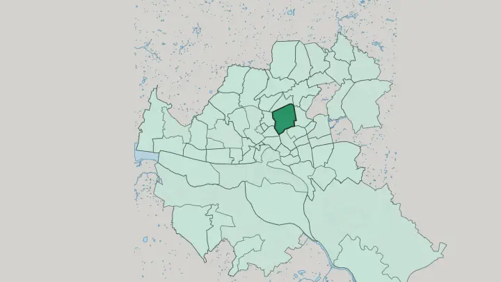 Map of Winterhude in Hamburg
