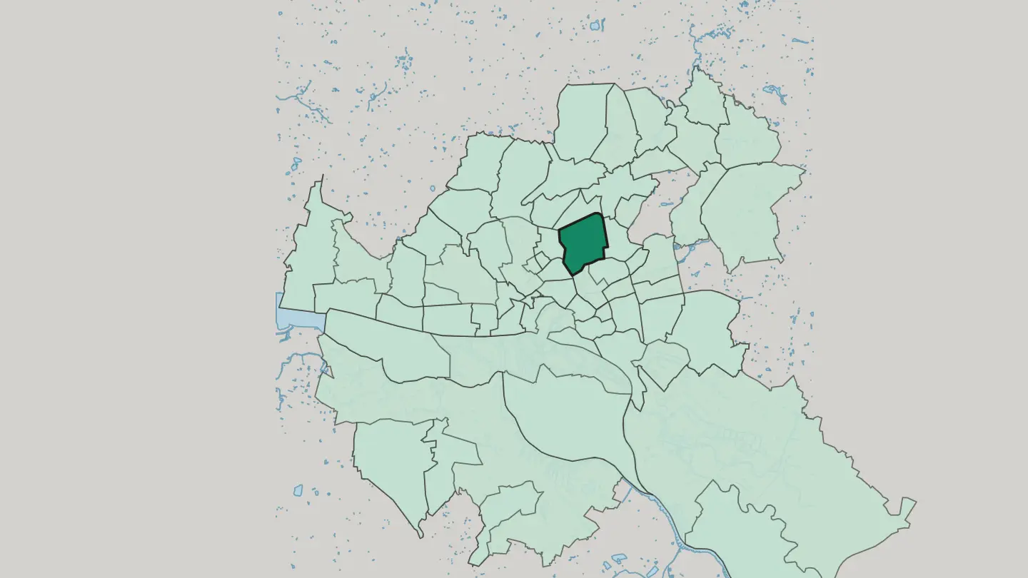Map of Winterhude in Hamburg