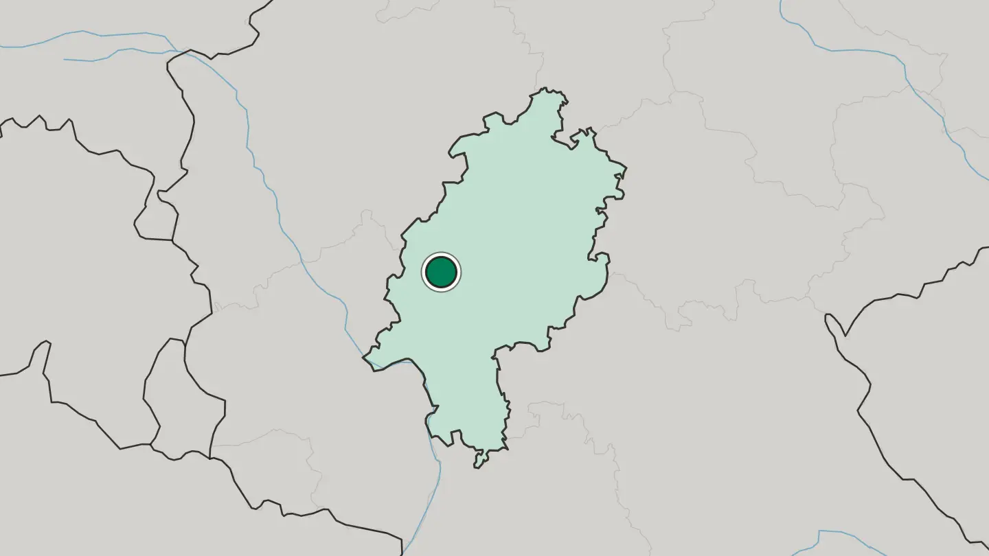 Map of Wetzlar in Germany