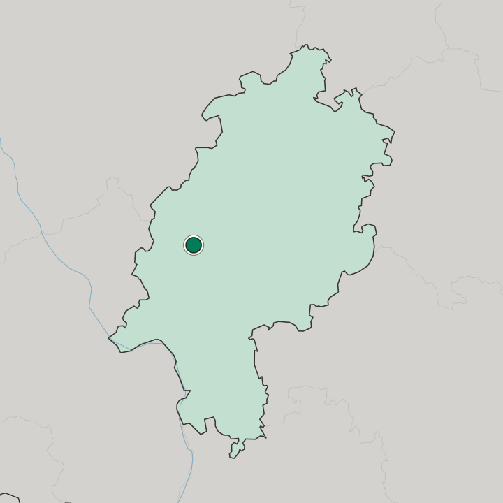 Map showing Wetzlar — In Hessen