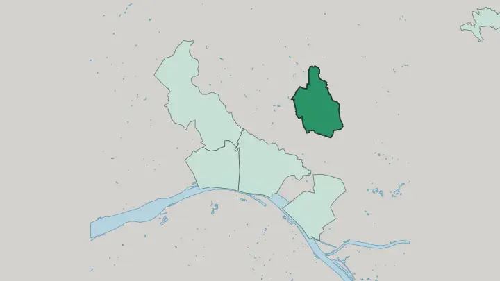 Map of Bierstadt in Wiesbaden