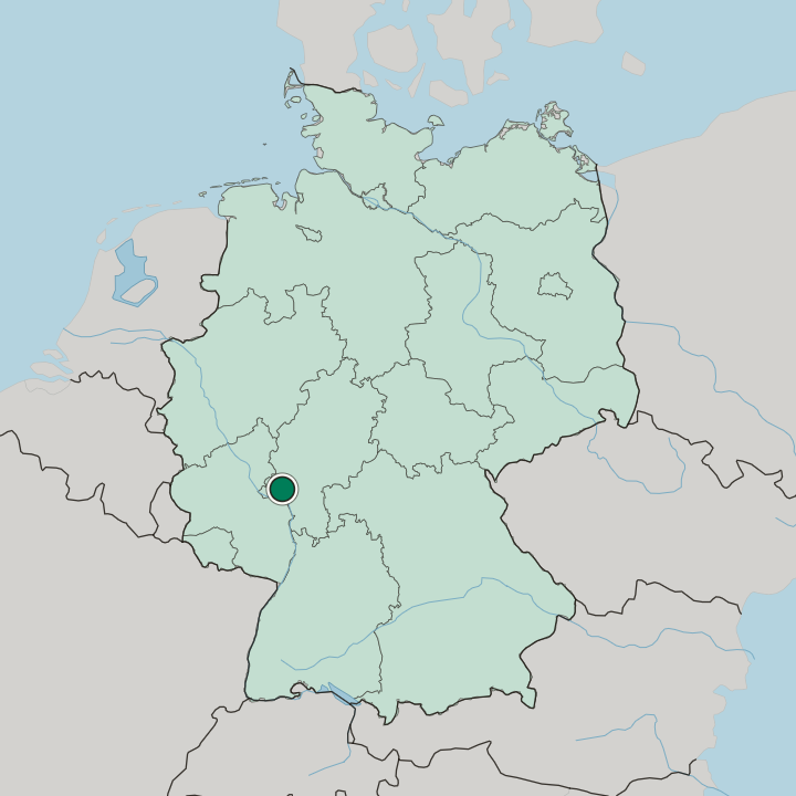 Map showing Bierstadt — In Germany