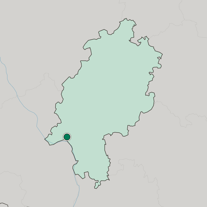 Map showing Bierstadt — In Hessen