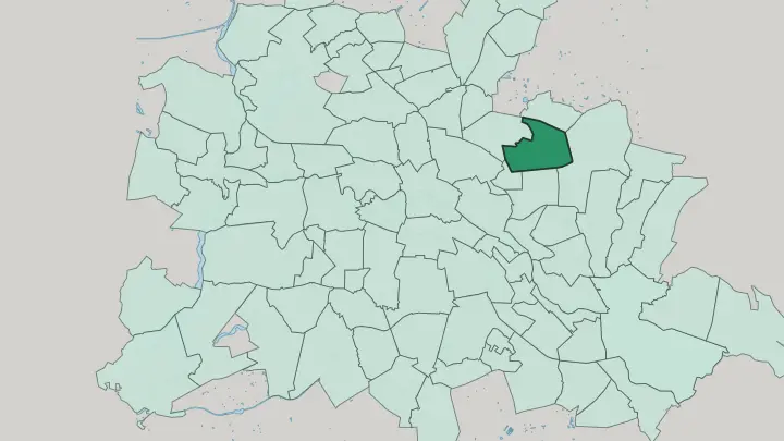 Map of Alt-Hohenschönhausen in Berlin