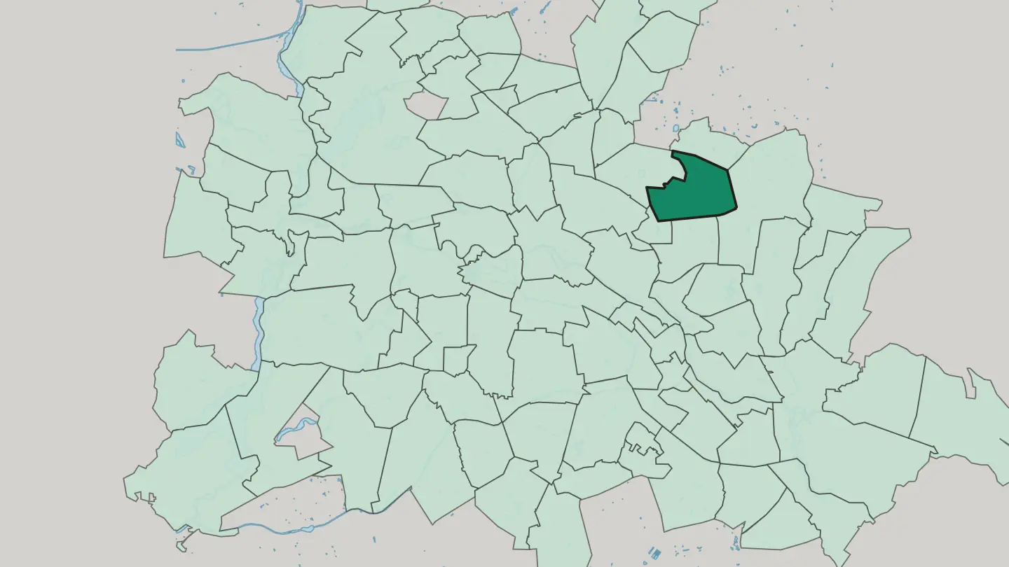 Map of Alt-Hohenschönhausen in Berlin