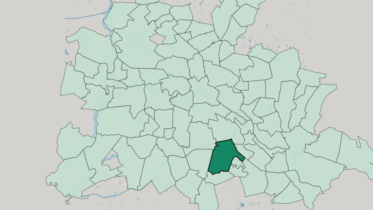Map of Britz in Berlin