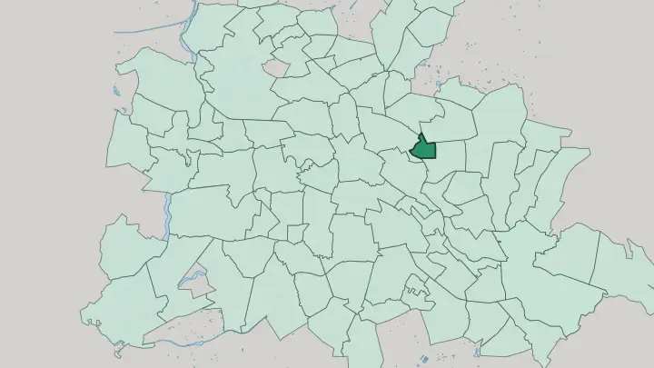 Map of Fennpfuhl in Berlin