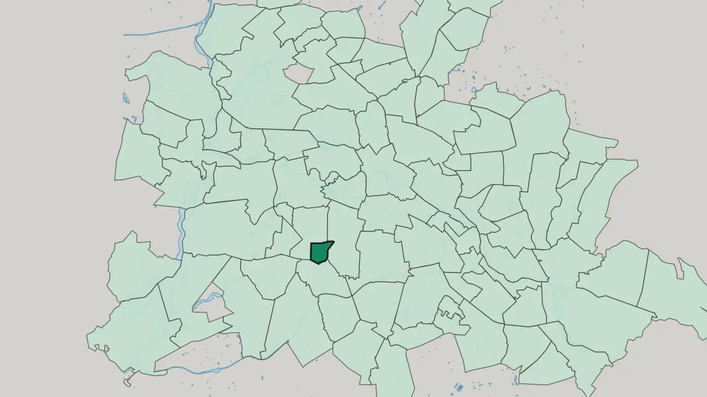 Map of Friedenau in Berlin