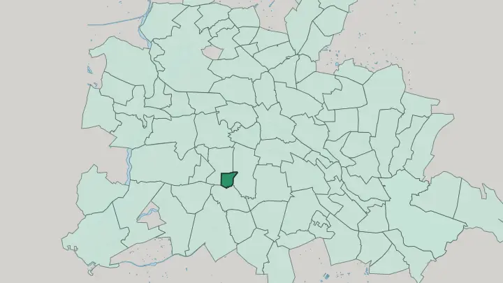 Map of Friedenau in Berlin