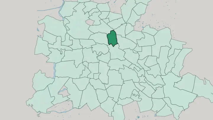 Map of Gesundbrunnen in Berlin
