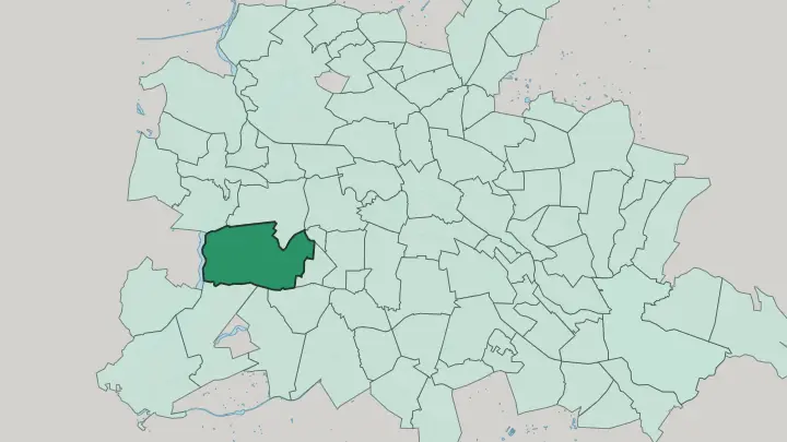 Map of Grunewald in Berlin