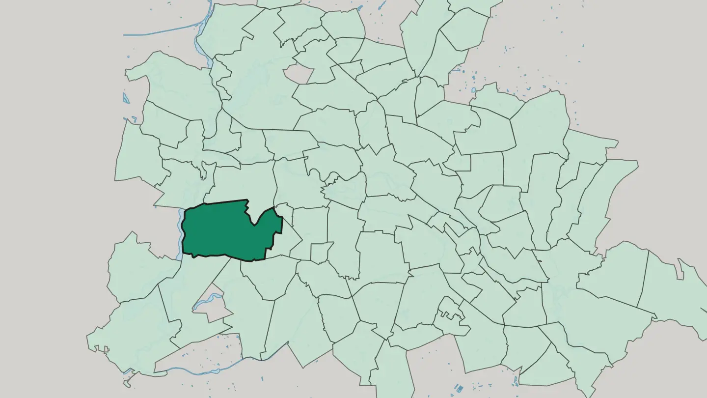 Map of Grunewald in Berlin