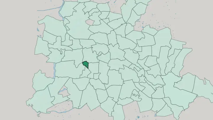 Map of Halensee in Berlin