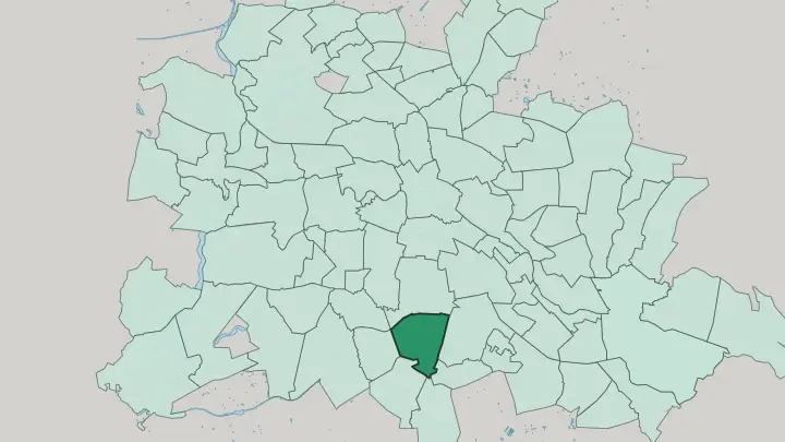 Map of Mariendorf in Berlin