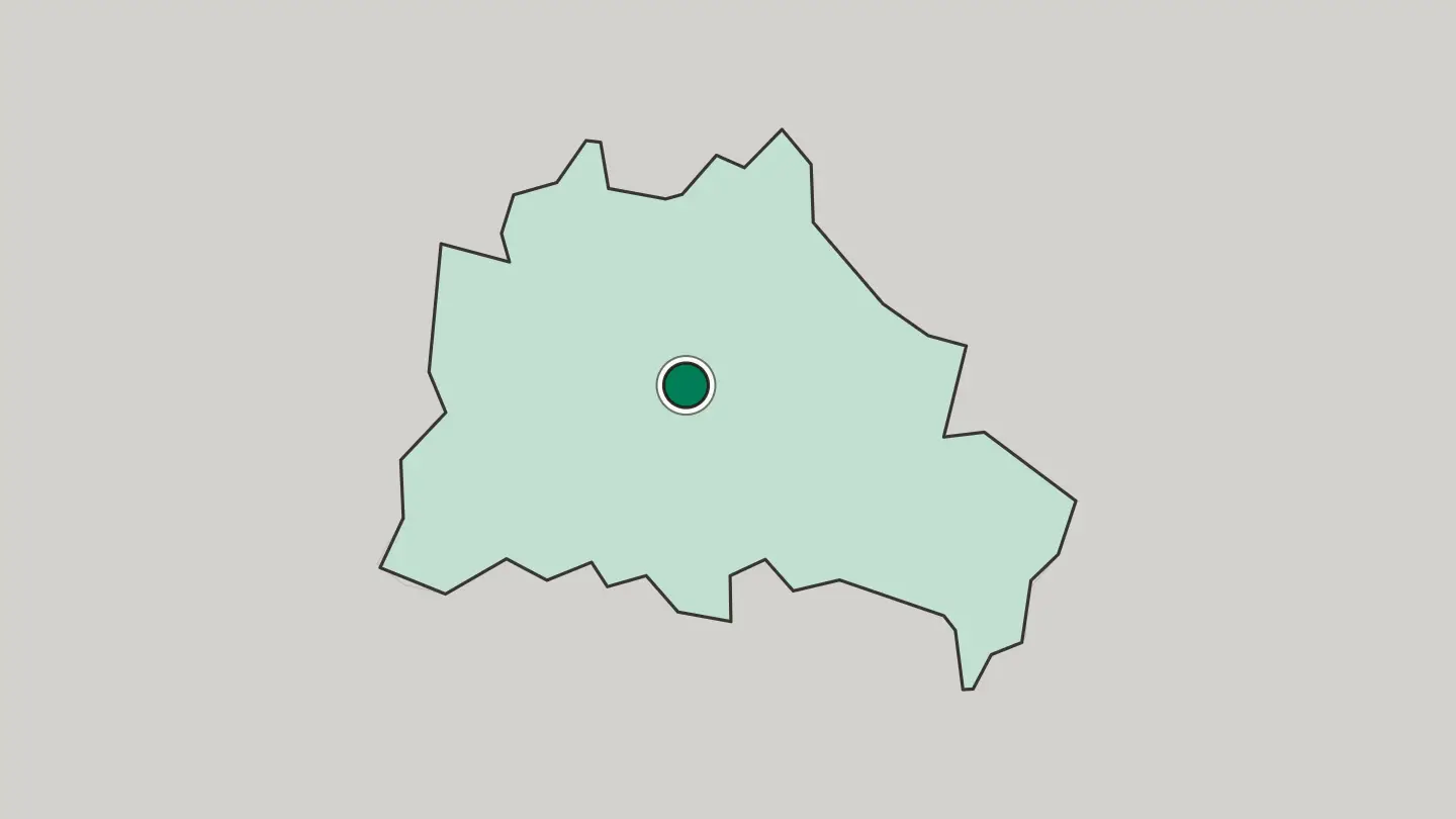 Map of Berlin in Germany