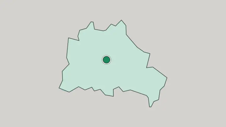 Map of Berlin in Germany