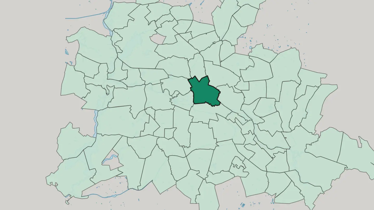 Map of Mitte in Berlin