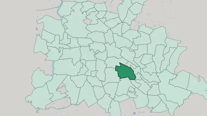 Map of Neukölln in Berlin