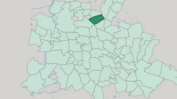 Map of Niederschönhausen in Berlin