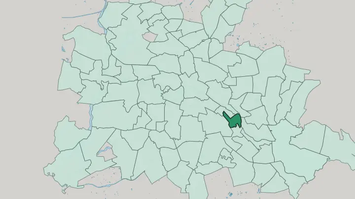 Map of Plänterwald in Berlin