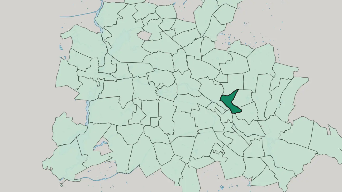 Map of Rummelsburg in Berlin