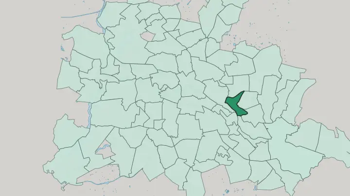 Map of Rummelsburg in Berlin
