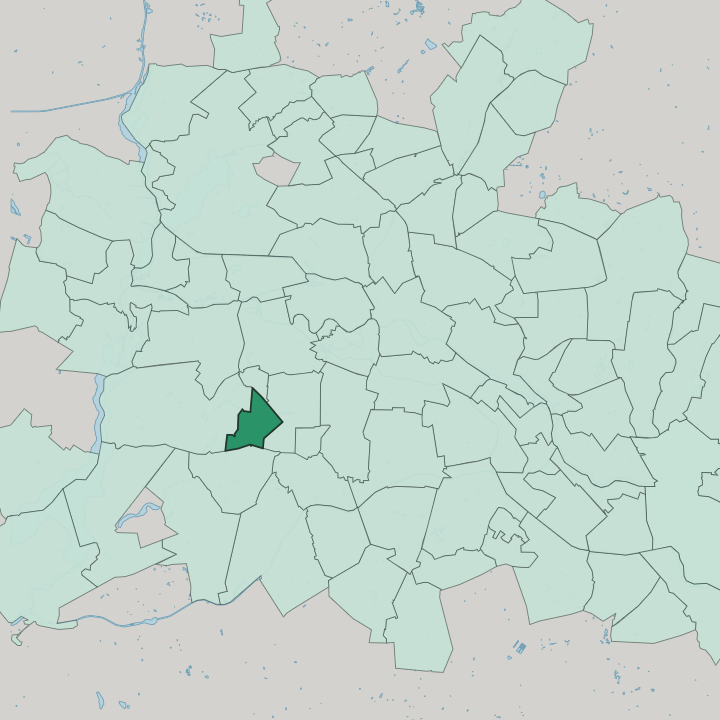 Map showing Schmargendorf — In Berlin