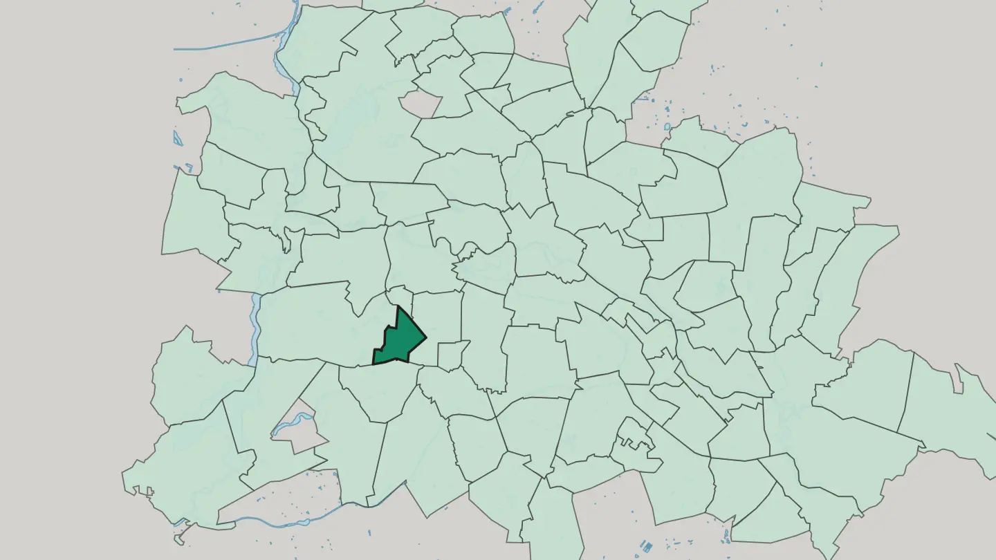 Map of Schmargendorf in Berlin