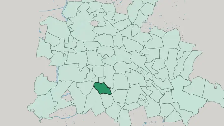 Map of Steglitz in Berlin