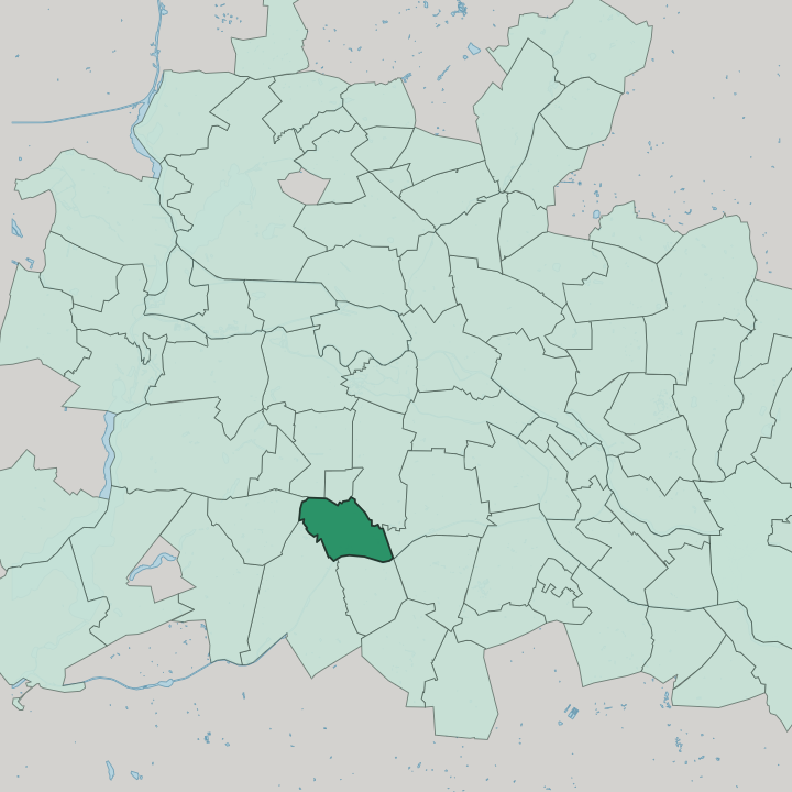 Map showing Steglitz — In Berlin