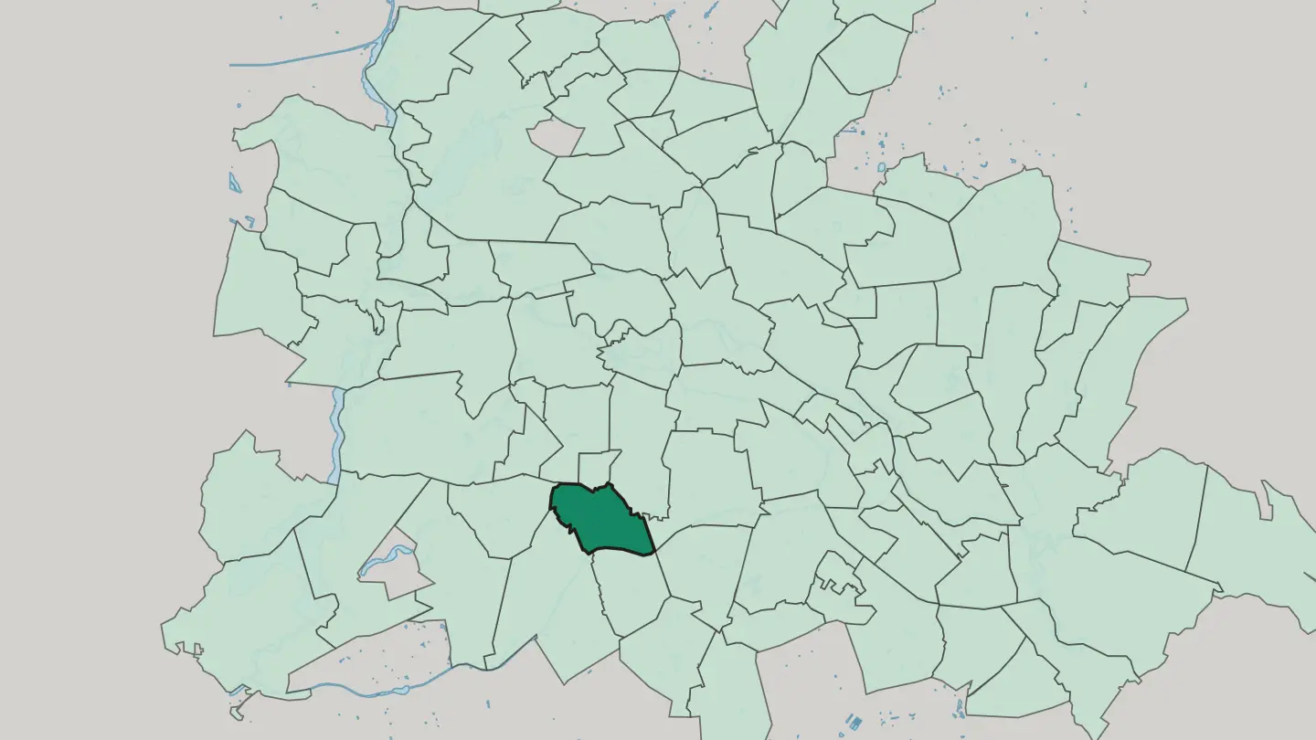 Map of Steglitz in Berlin