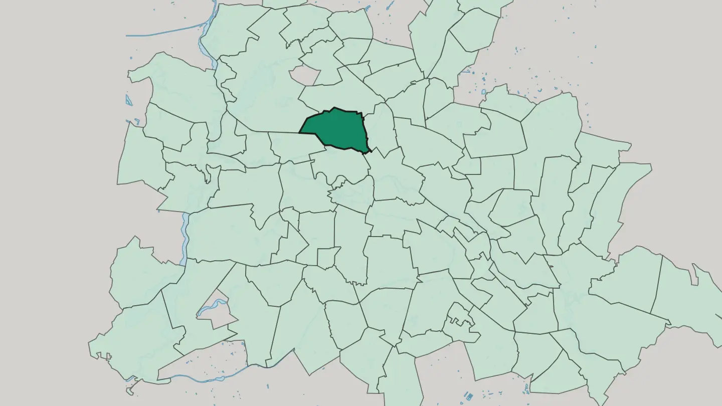 Map of Wedding in Berlin